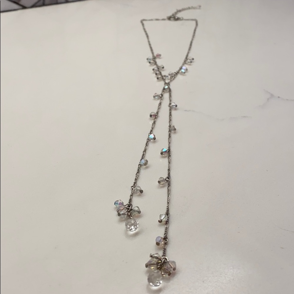Crystal dangle necklace